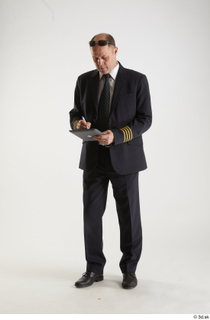 Jake Perry Pilot with iPad Pose 2 standing whole body…